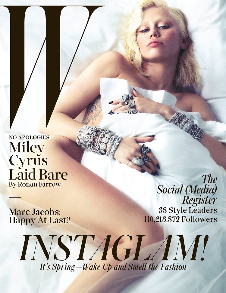 W-March 2014, "Miley Cyrus"