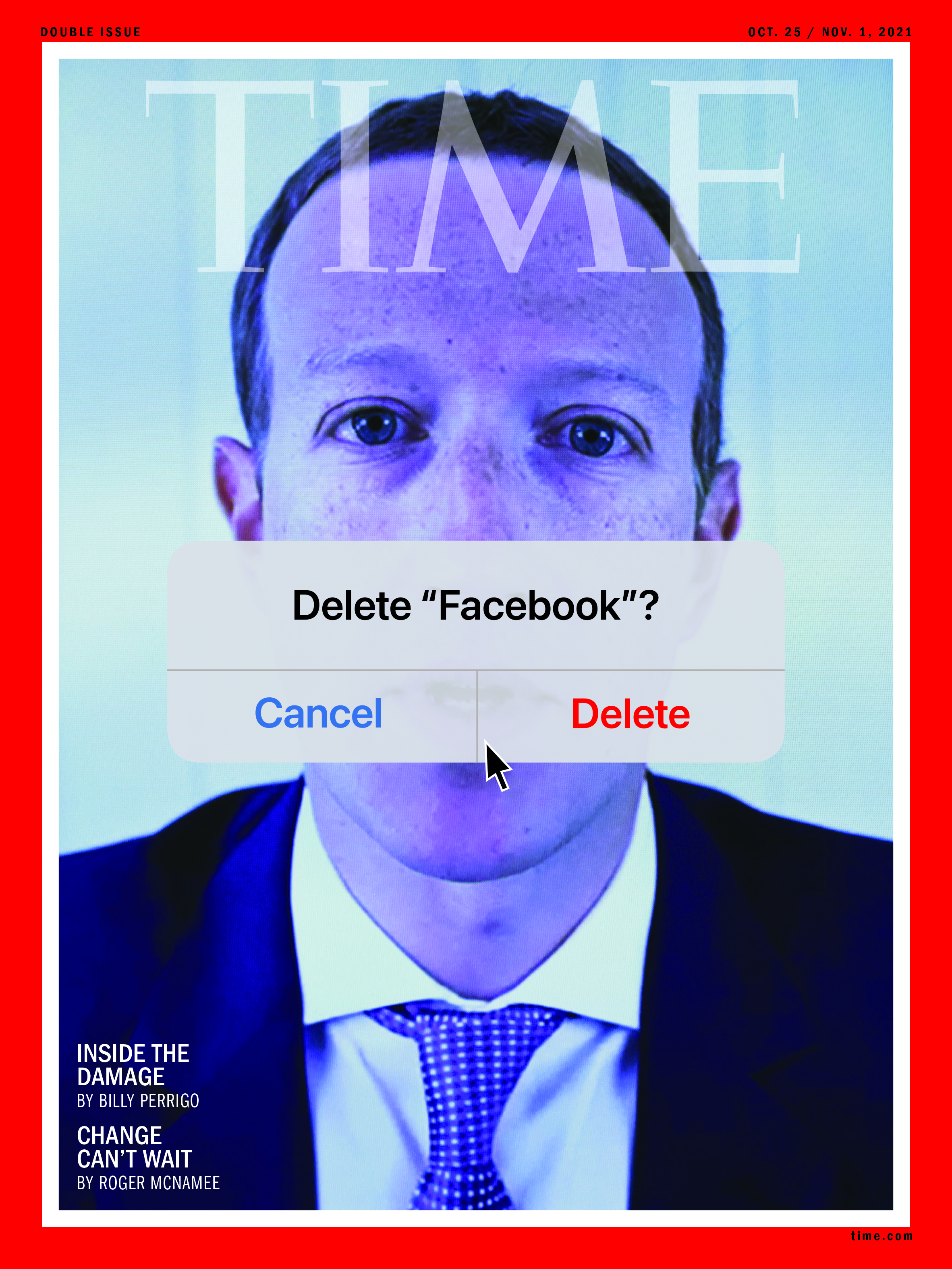 TIME - "Delete 'Facebook'?" October 25-November 1, 2021