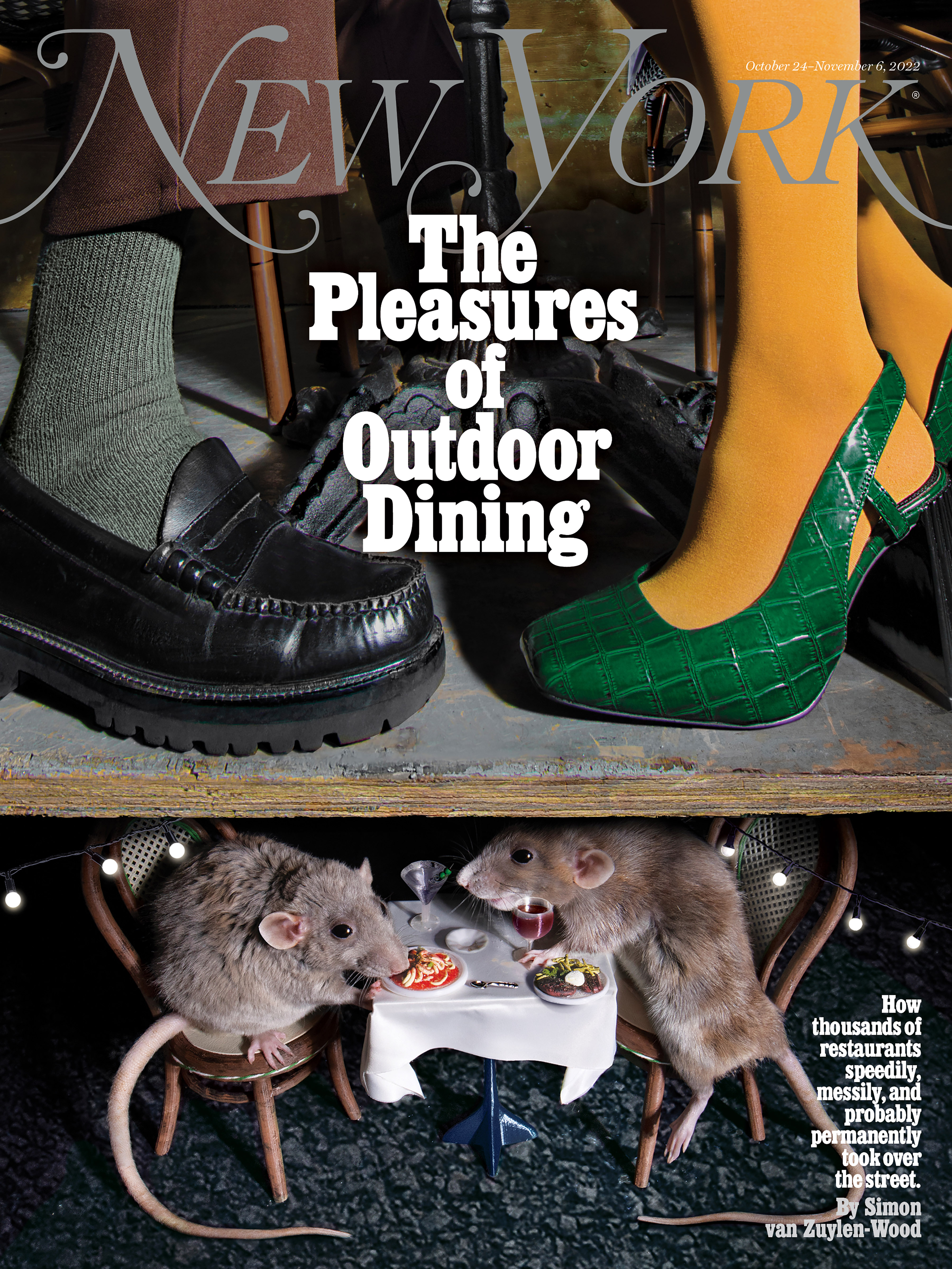 New York for “The Pleasures of Outdoor Dining,” October 24–November 6