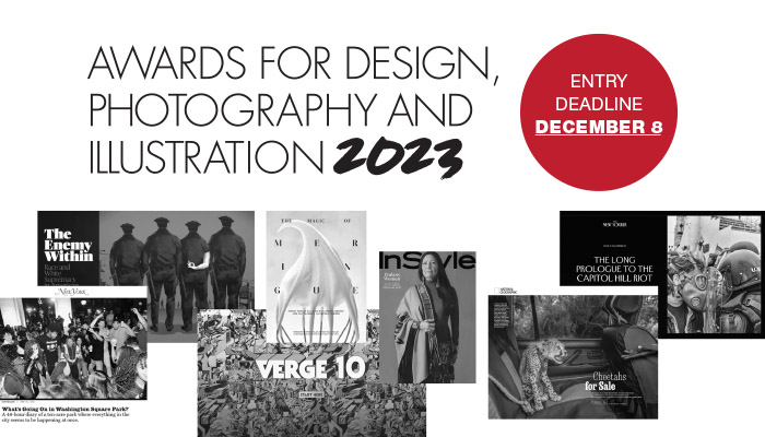 ASME Awards for Design, Photography and Illustration 2023