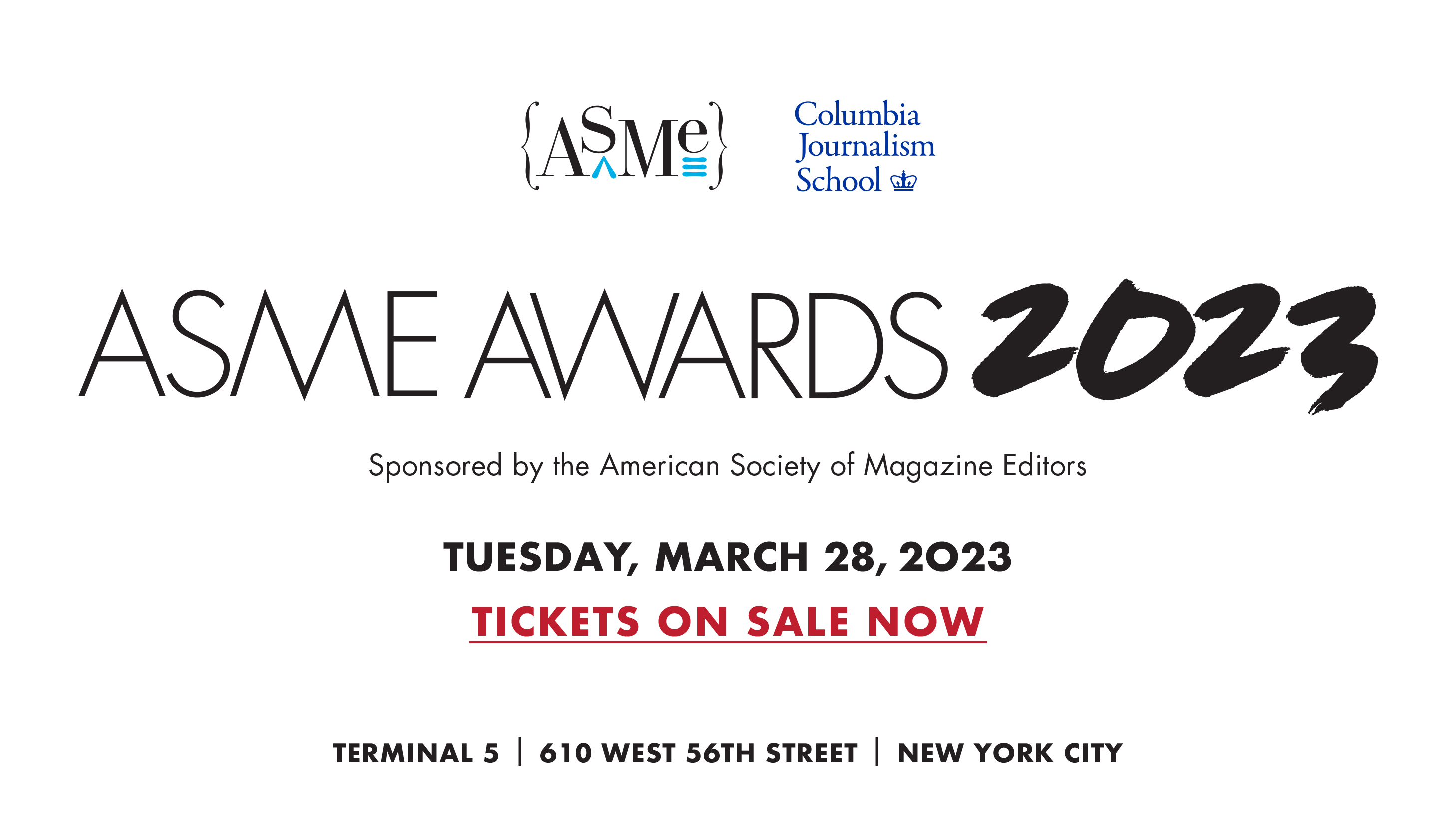 ASME Awards 2023 - Sponsored by the American Society of Magazine Editors - Tuesday, March 28, 2023