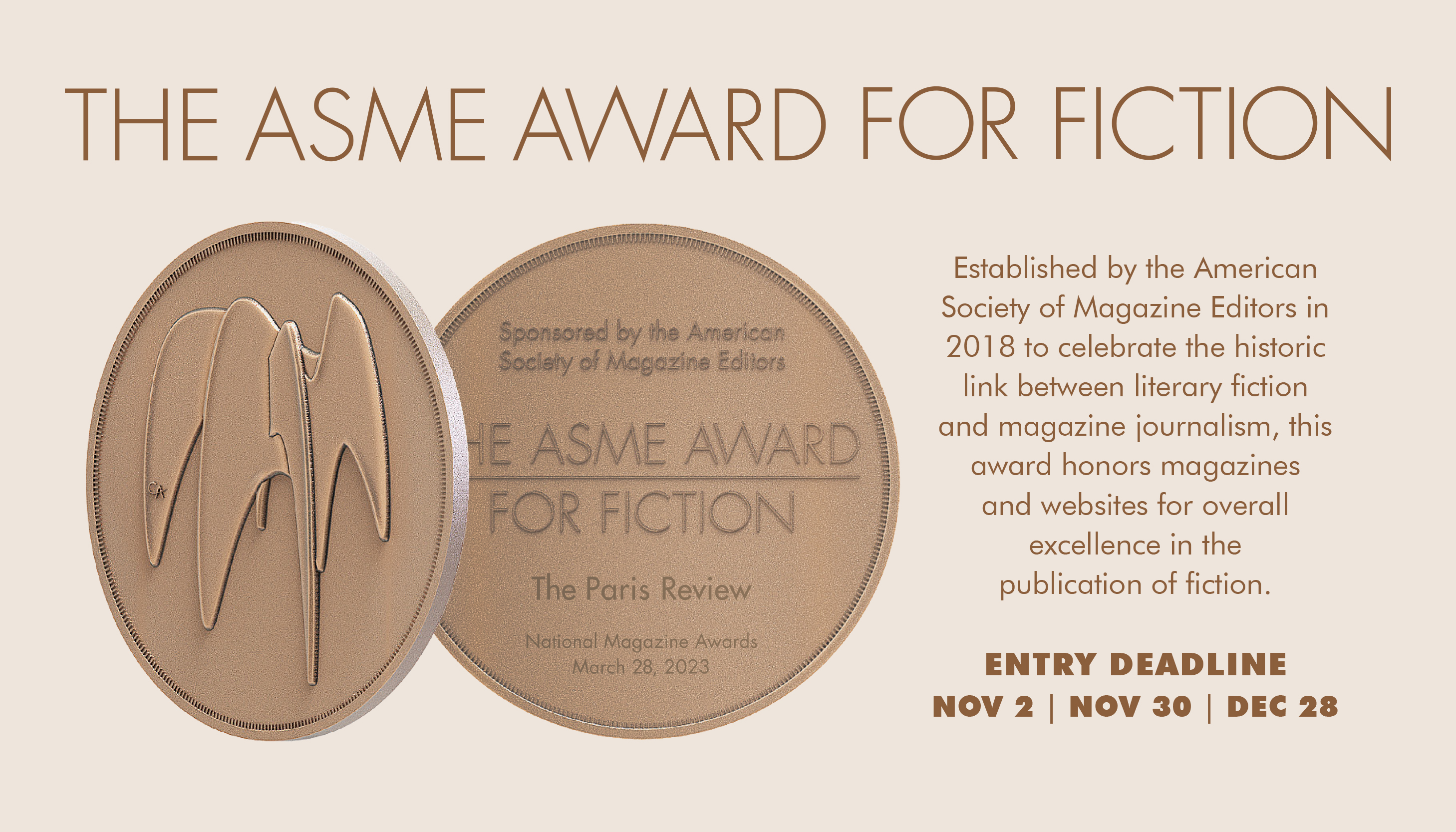 ASME Award for Fiction 2024