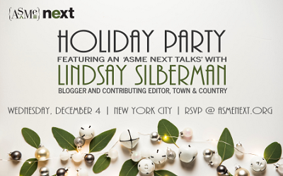 ASME NEXT Holiday Party + Talks With Lindsay Silberman